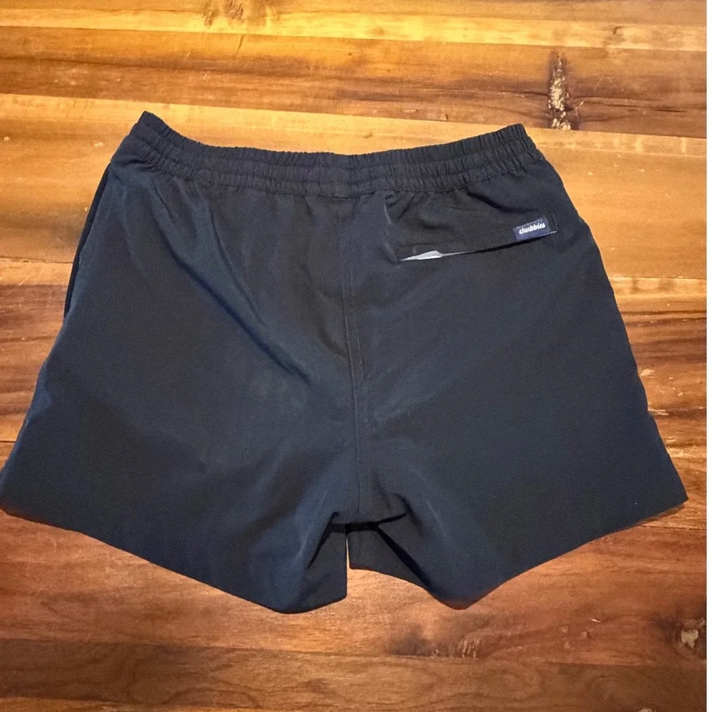 Chubbies Youth Boys Swim Trunks Black Pineapple Logo Mesh Lined Size M 10/12